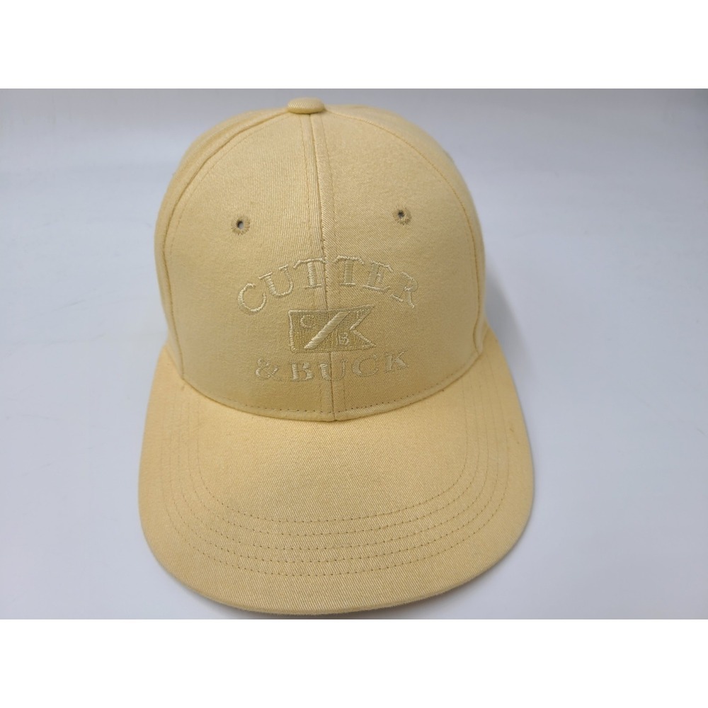 Vintage Cutter & Buck Strapback Adjustable Hat Cap Golf Apparel Men Women Yellow